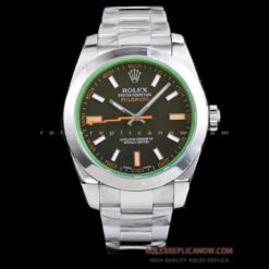 Rolex Milgauss Black Dial Green Sapphire Crystal Super Clone