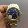 Rolex Day Date Gold Blue Dial Roman Numeral 128238