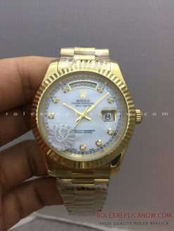 Rolex Day Date Gold White Dial 228238
