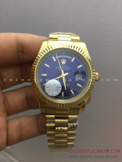 Rolex Day Date President Gold Blue Dial 228238